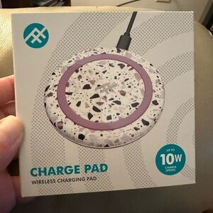 Wireless Charging Pad with Terrazzo Design